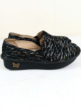 Alegria Black Slip-On Women’s Shoe Size 37 US 7/7.5 Professional Work Clog